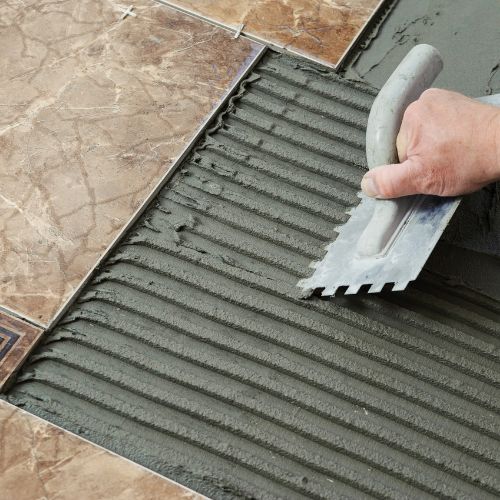 cemento de cola en Casa en obras